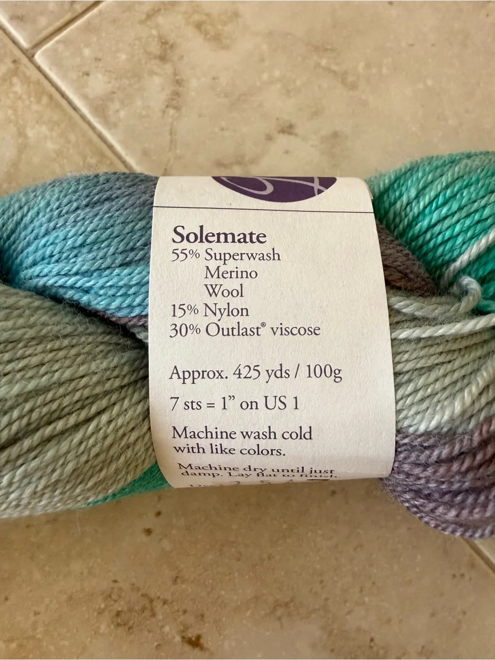 Lorna's Laces Hand-Dyed Yarn - Niagara Teal & Gray